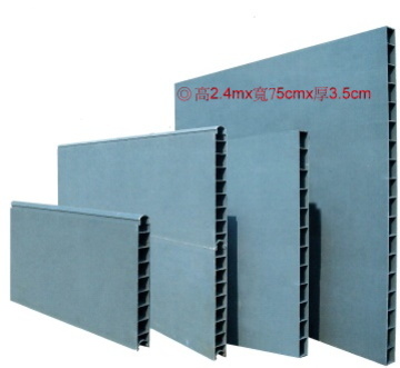 PVC隔間板/每片(高2.4Mx寬75cmx厚3.5cm) - PVC Panel產品圖