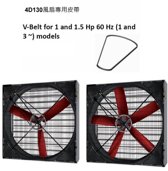 4D130風扇專用皮帶
