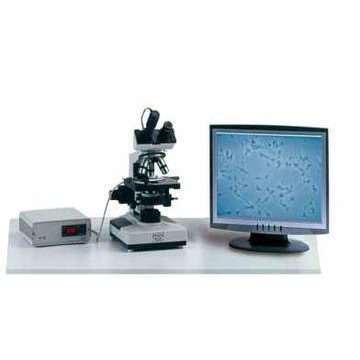 相位差顯微鏡含內建加溫臺CCD及銀幕整套產品圖