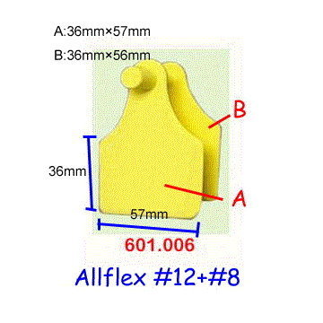 #12+8 Allflex 牛用耳牌  |牛的器材/Cattle|辨識器材