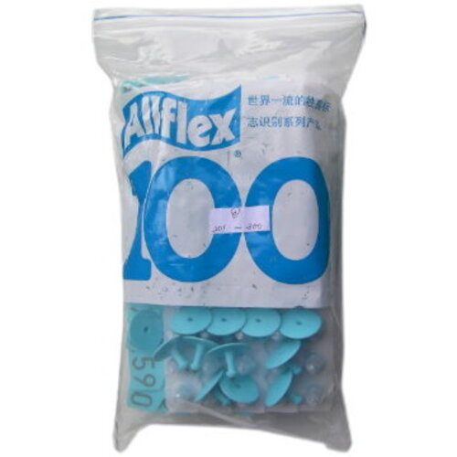 Allflex有釘耳牌(藍色1~100)  |豬/Swine|辨識系列|Allflex有釘耳牌