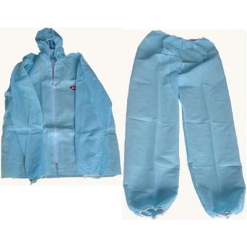 參觀用紙衣L(分身) - Coverall Two PCs type Blue(L)產品圖