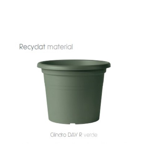 CDV-20 圓筒盆-塑料-青綠色  |傑達園藝棋盤花園|Deroma 帝羅馬-義大利陶盆 |塑膠盆