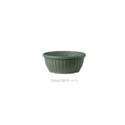 CDD-50鳶尾淺盆-塑料-綠  |傑達園藝棋盤花園|Deroma 帝羅馬-義大利陶盆 |塑膠盆