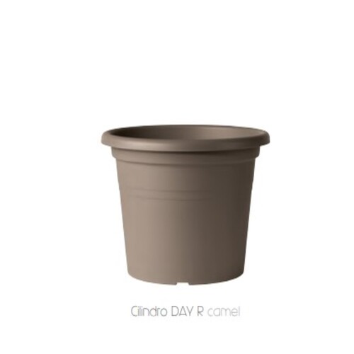 CDC-20 圓筒盆-塑料-摩卡色  |傑達園藝棋盤花園|Deroma 帝羅馬-義大利陶盆 |塑膠盆