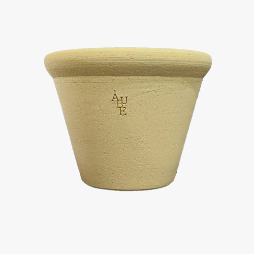 KAU-15B奶油黃  |傑達園藝棋盤花園|AUBE 歐碧-韓國手工陶盆