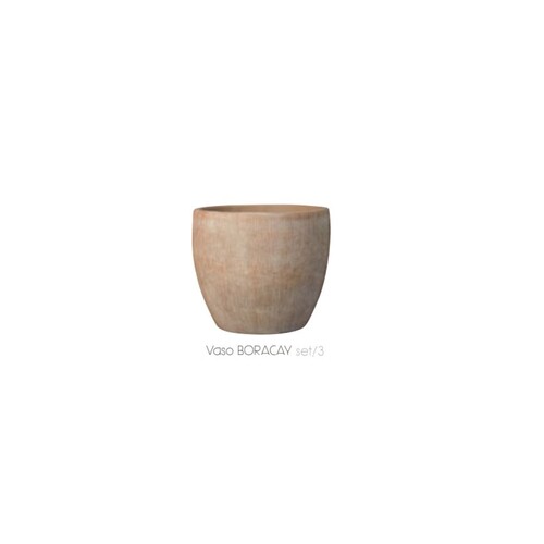 VBR-29C ​​​​​​​灘島圓錐盆-麥芽黃  |傑達園藝棋盤花園|Deroma 帝羅馬-義大利陶盆 |彩釉盆