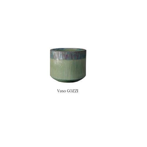 VG-19A 高奇彩瓷陶盆- A/綠色  |傑達園藝棋盤花園|Deroma 帝羅馬-義大利陶盆 |彩釉盆