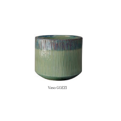 VG-37A 高奇彩瓷陶盆- A/綠色  |傑達園藝棋盤花園|Deroma 帝羅馬-義大利陶盆 |彩釉盆