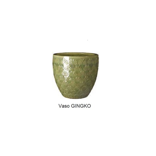 VGI-23A 杏葉-彩缸盆 A/草綠  |傑達園藝棋盤花園|Deroma 帝羅馬-義大利陶盆 |彩釉盆