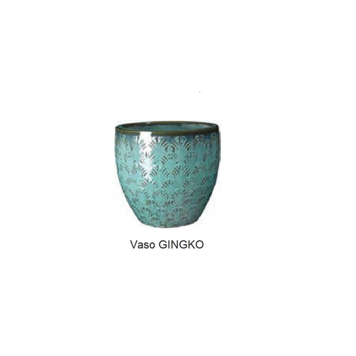 VGI-23C 杏葉-彩缸盆 C/湖綠  |傑達園藝棋盤花園|Deroma 帝羅馬-義大利陶盆 |彩釉盆