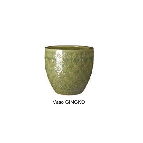 VGI-30A 杏葉-彩缸盆 A/草綠  |傑達園藝棋盤花園|Deroma 帝羅馬-義大利陶盆 |彩釉盆