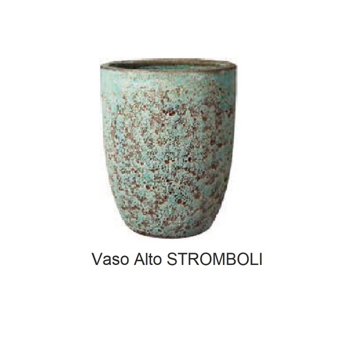 VSB-46HA ​​​​​​​史特龍銹斑立盆  A/綠  |傑達園藝棋盤花園|Deroma 帝羅馬-義大利陶盆 |彩釉盆