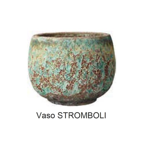 VSB-53SA 史特龍銹斑臼盆  A/綠  |傑達園藝棋盤花園|Deroma 帝羅馬-義大利陶盆 |彩釉盆