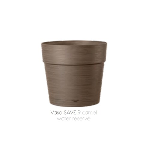VSC-48​​​​​​​大腰帶盆-塑料-標準盆-棕  |傑達園藝棋盤花園|Deroma 帝羅馬-義大利陶盆 |塑膠盆