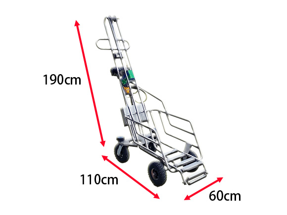不鏽鋼充電式拉棄豬車