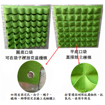 綠植牆美植袋 LxW:100X100(cm) 36孔